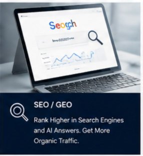 OVAI SEO 与 GEO 服务图标